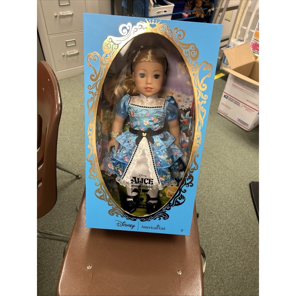 American Girl Disney Alice in Wonderland 18in Doll Limited/Collector Edition NIB